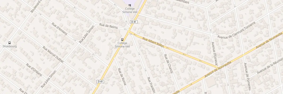 Plan du 3 Rue Franklin à Aulnay-sous-Bois