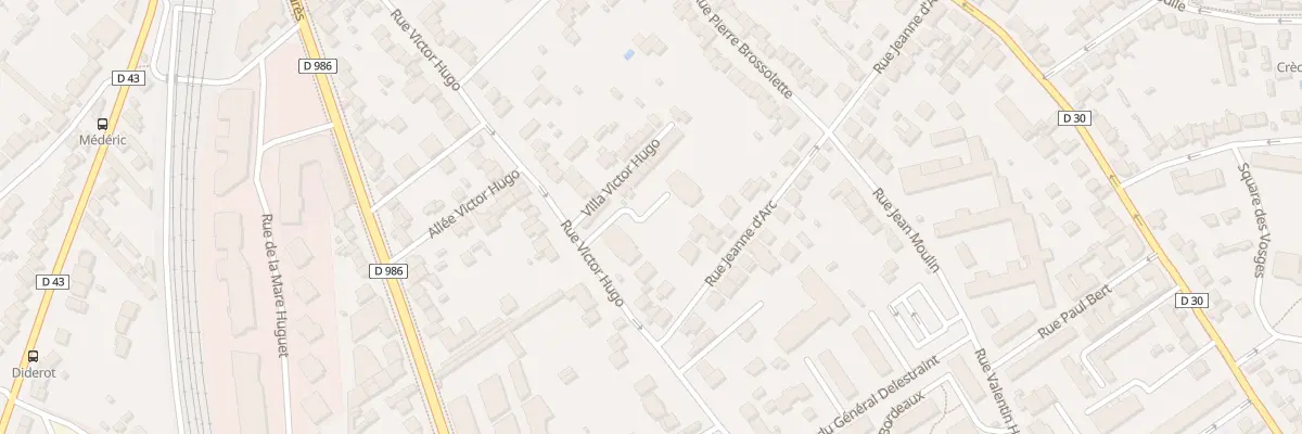 Plan du 91 Rue Victor Hugo à Rosny-sous-Bois