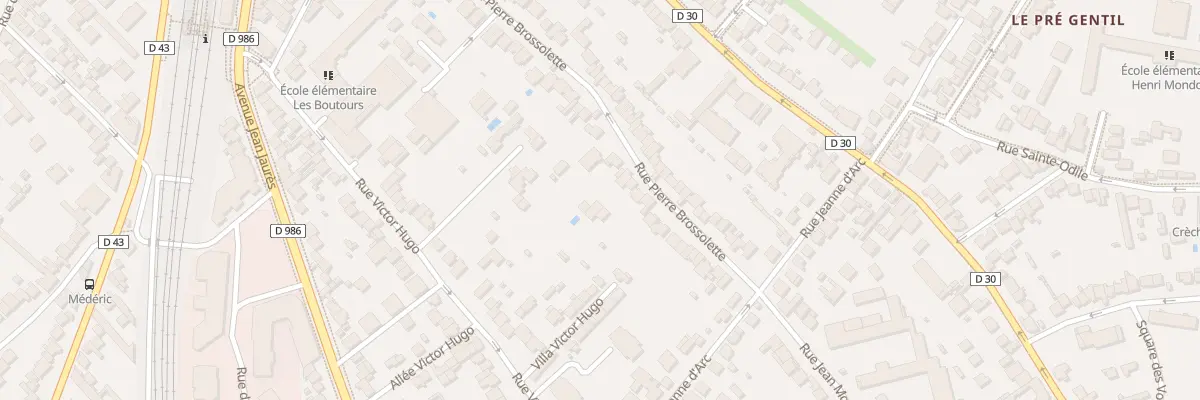 Plan du 58 Rue Pierre Brossolette à Rosny-sous-Bois