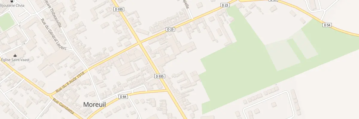 Plan du 42 Rue du 8 Août 1918 à Moreuil