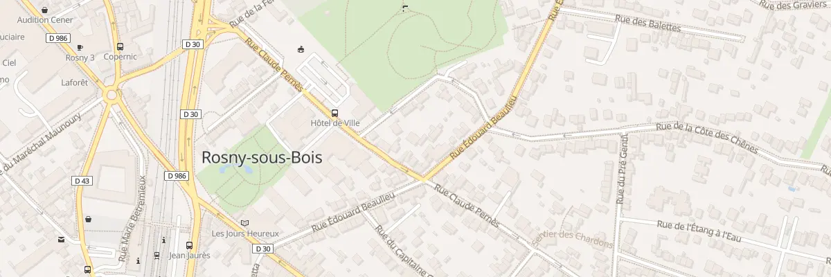 Plan du 45 Rue Claude Pernes à Rosny-sous-Bois