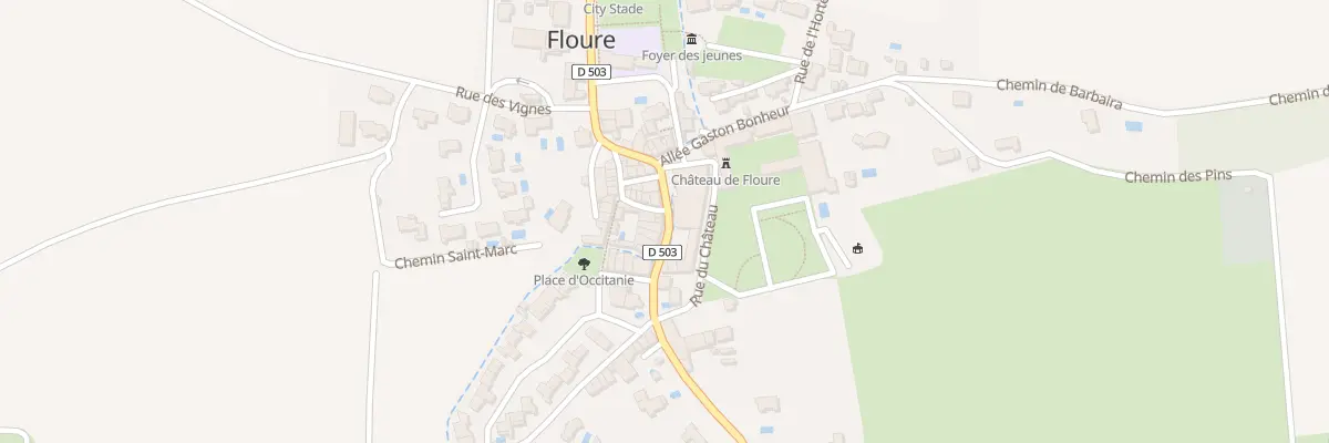 Plan du 6 Rue de la Quinte à Floure