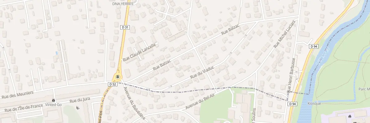 Plan du 31 Rue Balzac à Yerres