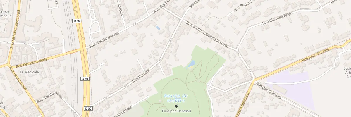 Plan du 28 Rue Pasteur à Rosny-sous-Bois
