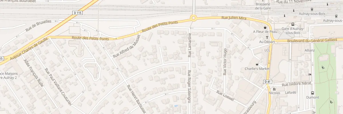 Plan du 6 Av Mal de Lattre de Tassigny à Aulnay-sous-Bois
