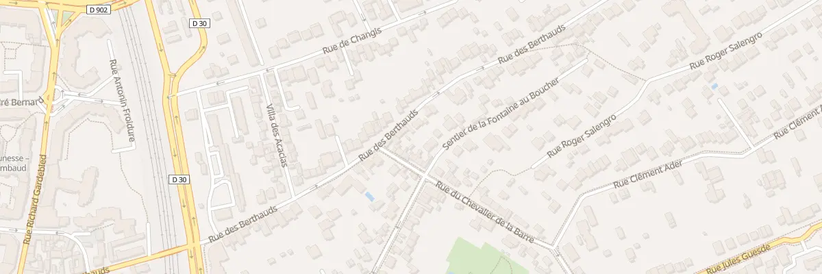 Plan du 66 Rue des Berthauds à Rosny-sous-Bois