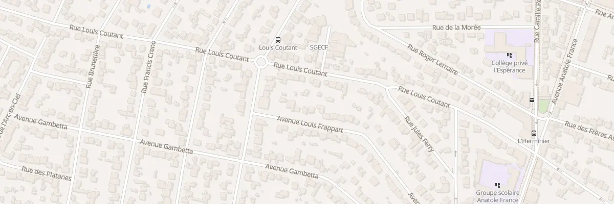 Plan du 38 Av Louis Frappart à Aulnay-sous-Bois