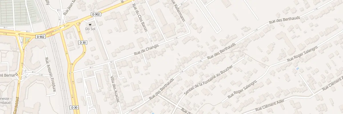 Plan du 69 Rue des Berthauds à Rosny-sous-Bois