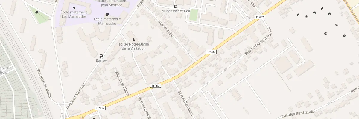 Plan du 2 Rue Voltaire à Rosny-sous-Bois