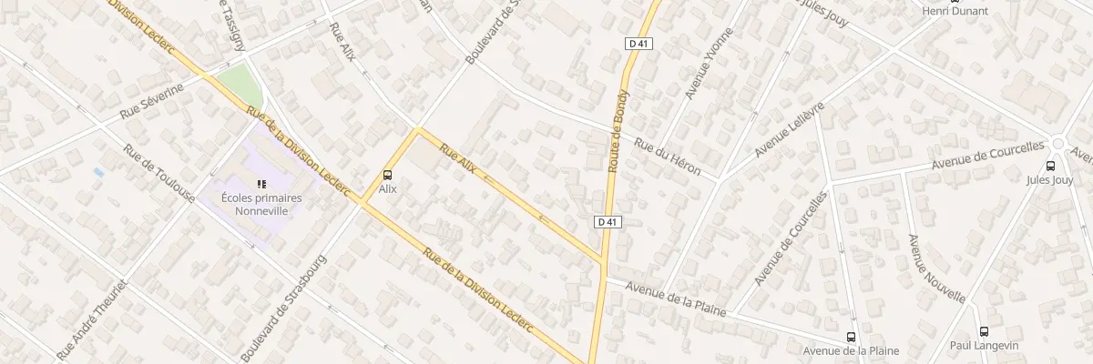Plan du 87 Rue Alix à Aulnay-sous-Bois