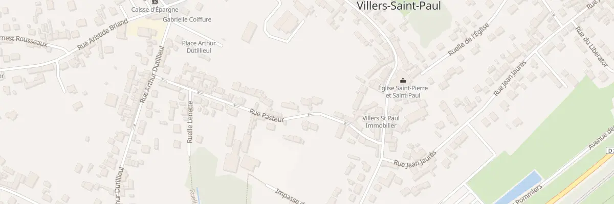 Plan du 8 Rue Pasteur à Villers-Saint-Paul