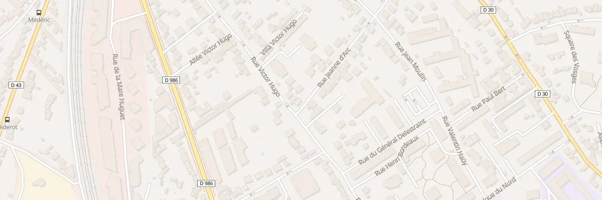 Plan du 107B Rue Victor Hugo à Rosny-sous-Bois