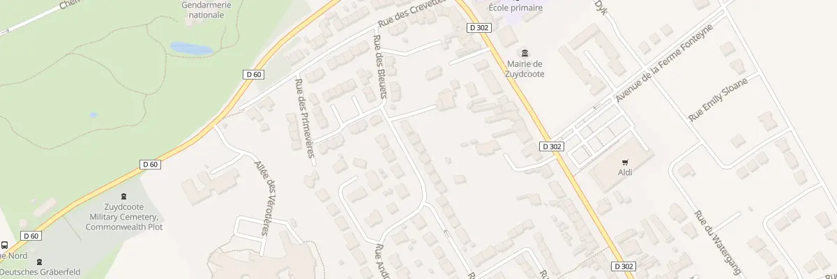 Plan du 33 Rue André Gide à Zuydcoote