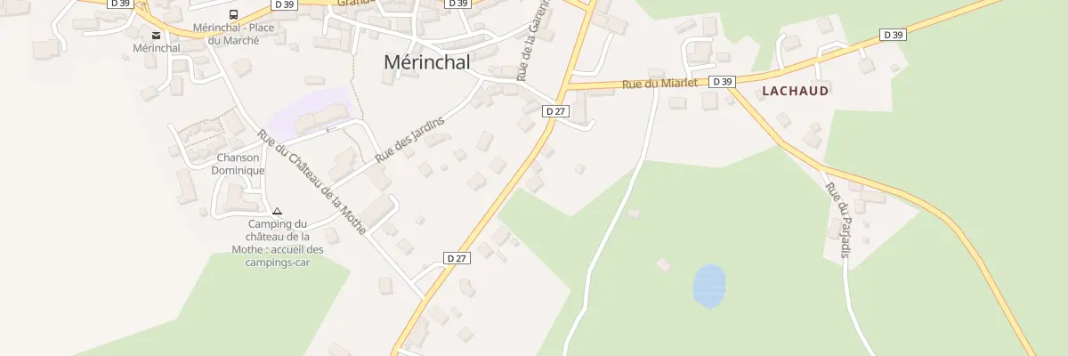 Plan du 10B Rue de Lachaud à Mérinchal