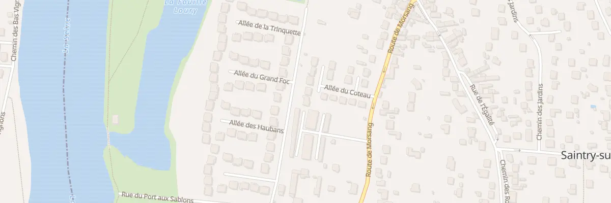 Plan du 11 All du Coteau à Saintry-sur-Seine