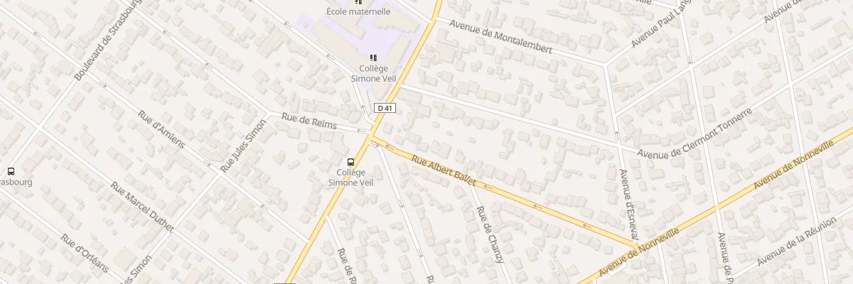 Plan du 3 Rue Albert Ballet à Aulnay-sous-Bois
