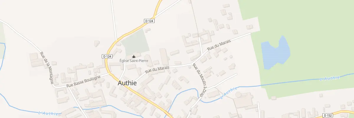 Plan du 3 Rue du Marais à Authie