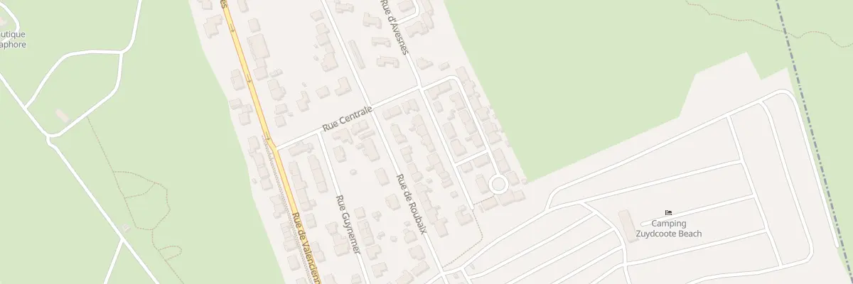 Plan du 28 Rue d’Avesnes à Zuydcoote