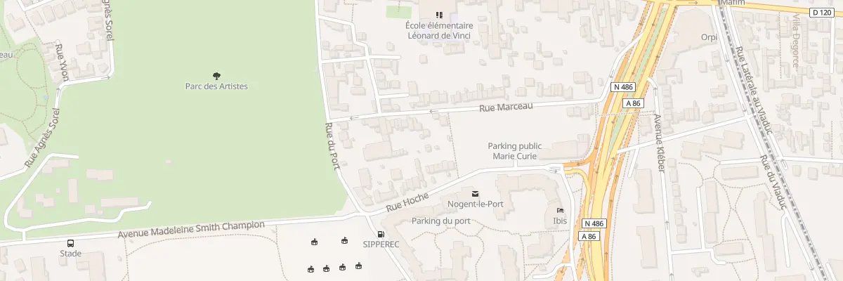 Plan du 10 Rue Marceau à Nogent-sur-Marne