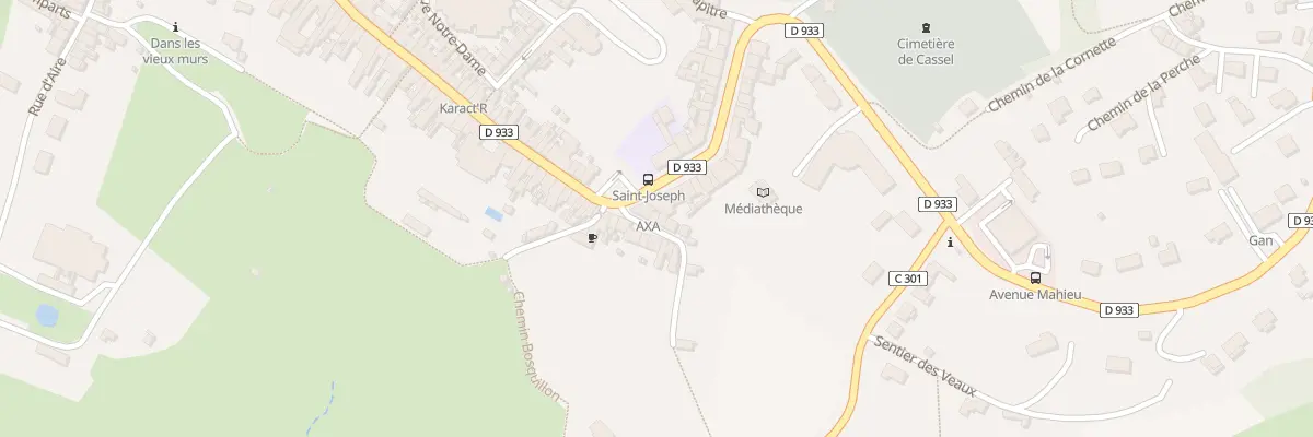 Plan du 1 Rue du Moulin à Cassel
