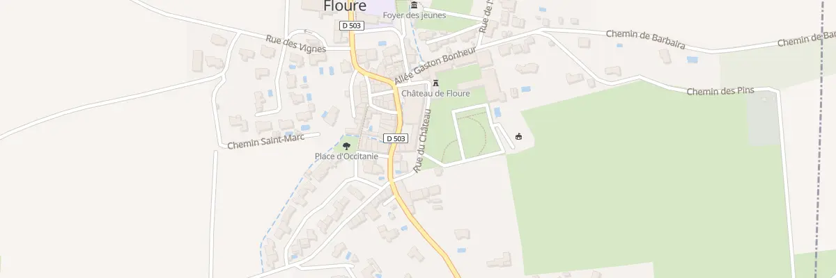 Plan du 6 Rue du Chateau à Floure