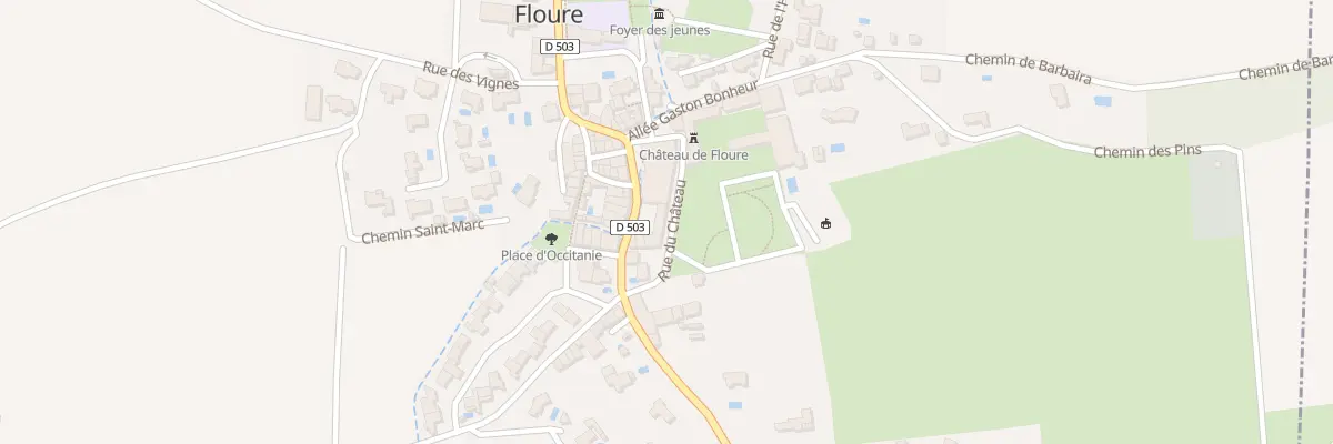Plan du 8 Rue du Chateau à Floure