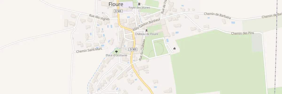 Plan du 10 Rue du Chateau à Floure