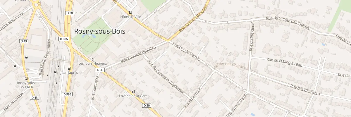 Plan du 48 Rue Claude Pernes à Rosny-sous-Bois