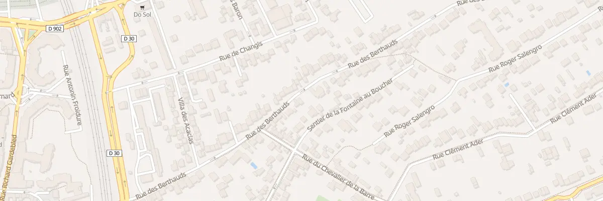 Plan du 74 Rue des Berthauds à Rosny-sous-Bois