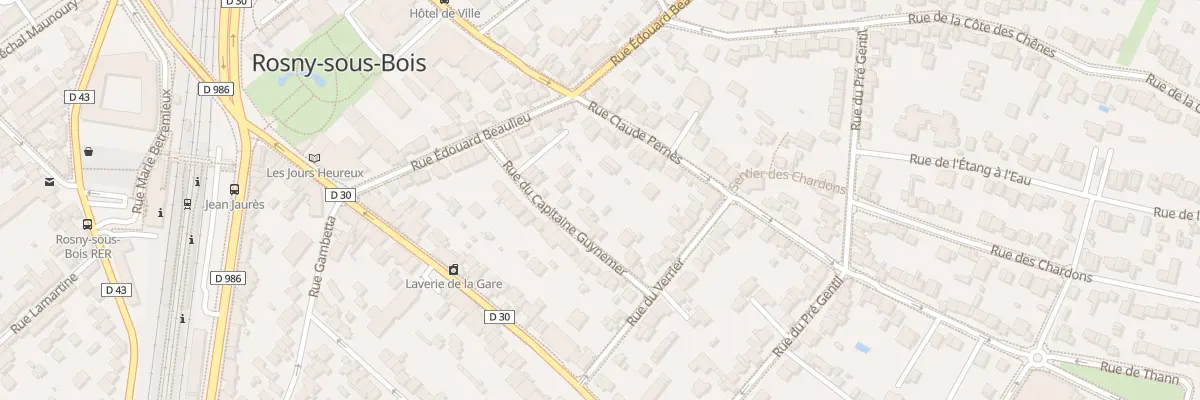 Plan du 11 Rue Guynemer à Rosny-sous-Bois