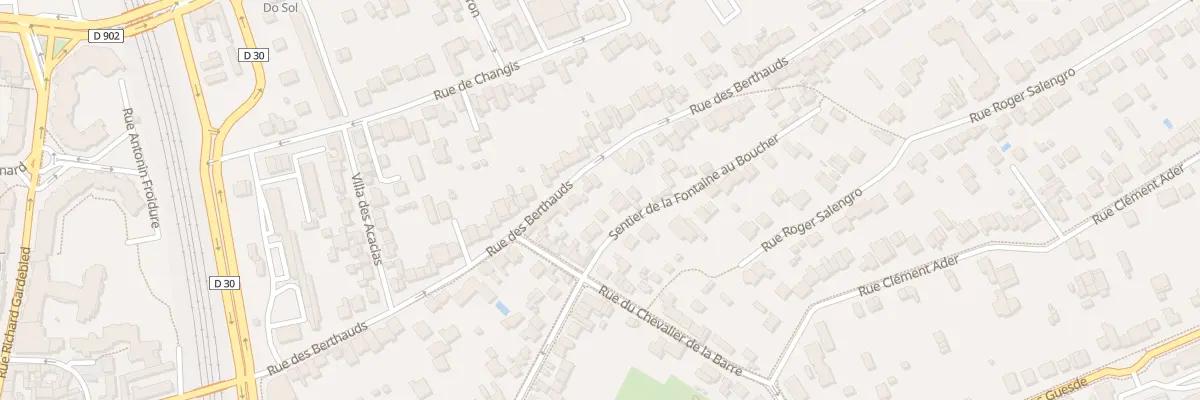 Plan du 72 Rue des Berthauds à Rosny-sous-Bois