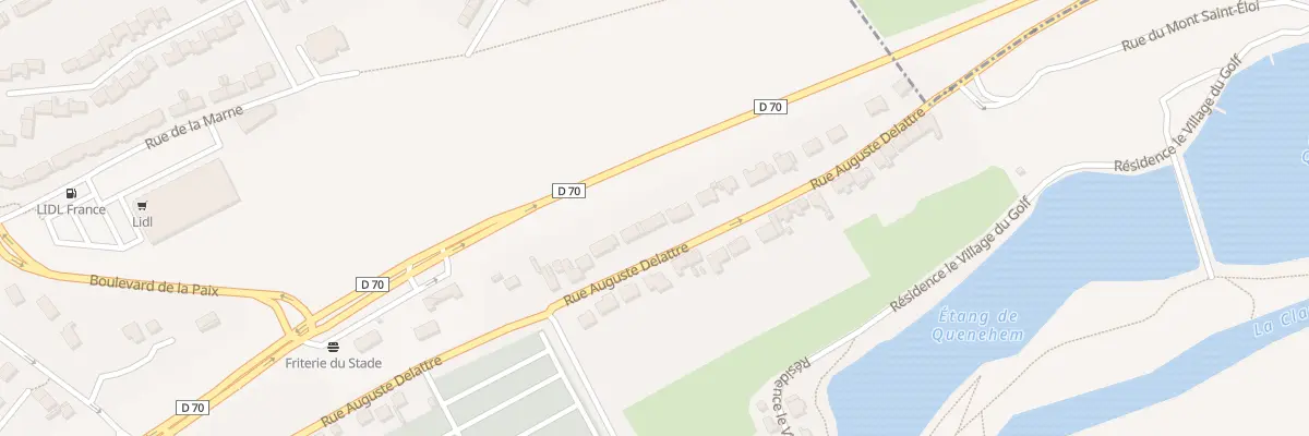 Plan du 91 Rue Auguste Delattre à Calonne-Ricouart