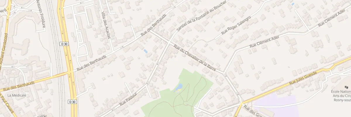 Plan du 60 Rue Pasteur à Rosny-sous-Bois