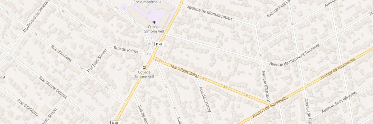 Plan du 7 Rue Albert Ballet à Aulnay-sous-Bois