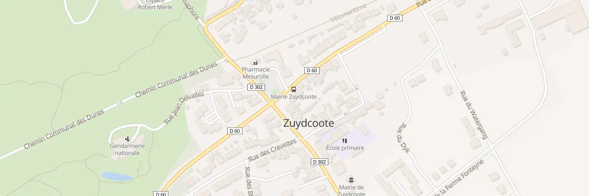 Plan du 2 Rue de la Résistance à Zuydcoote