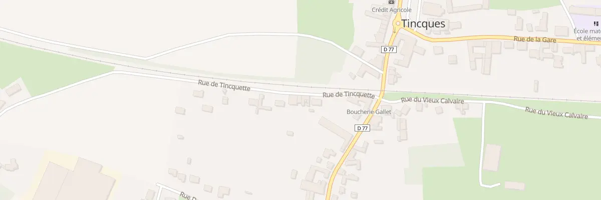 Plan du 3 Rue de Tincquette à Tincques