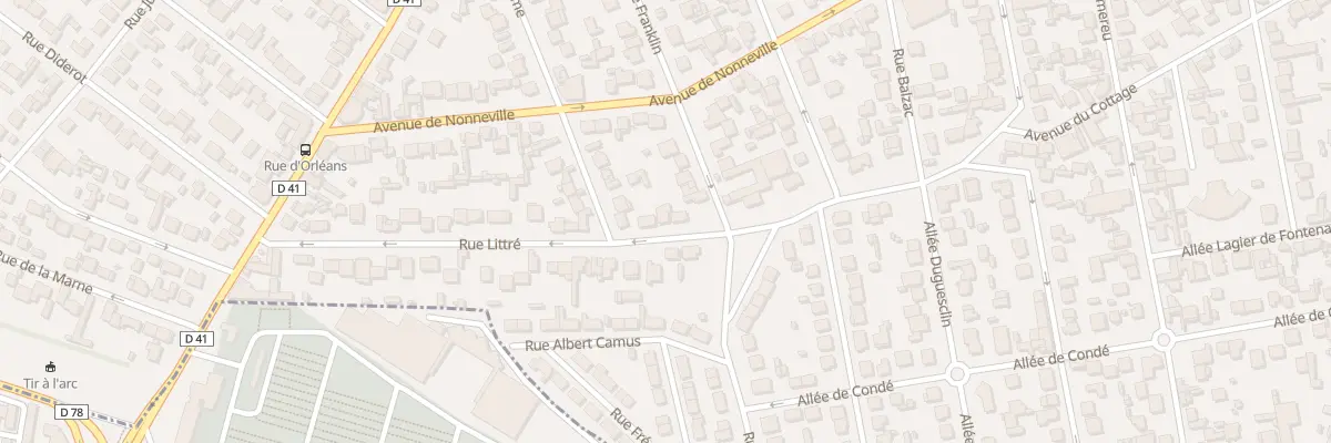 Plan du 31 Rue Littré à Aulnay-sous-Bois