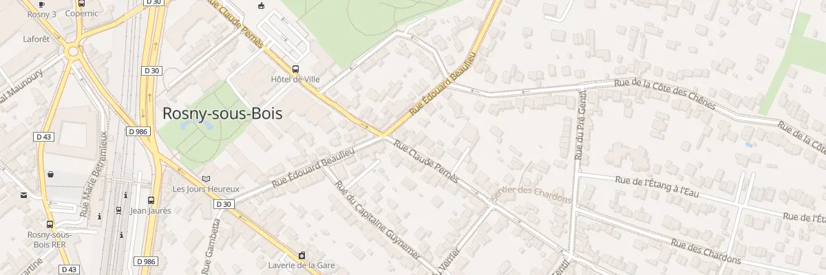 Plan du 53 Rue Claude Pernes à Rosny-sous-Bois