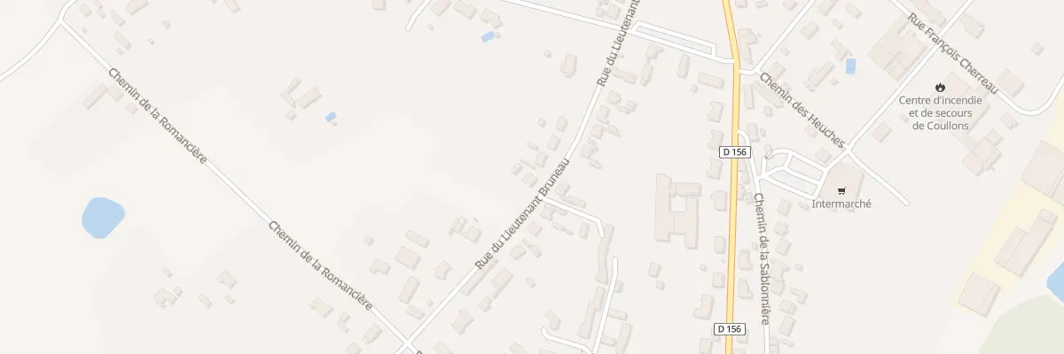 Plan du 28 Rue Lieutenant Bruneau à Coullons
