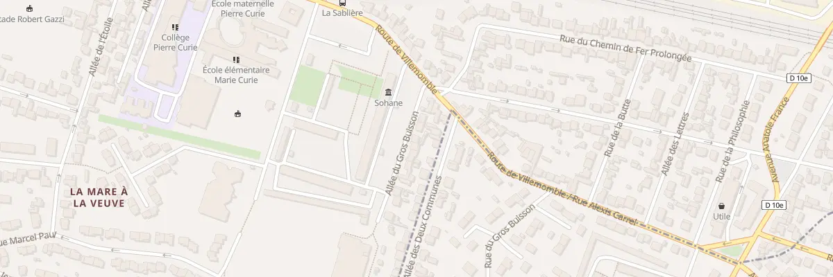 Plan du 5 All du Gros Buisson à Bondy