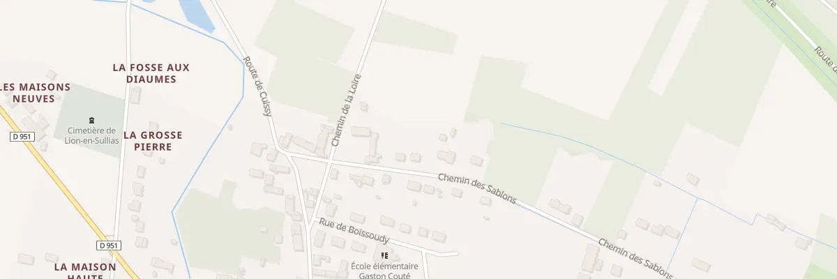 Plan du 26 Che des Sablons à Lion-en-Sullias