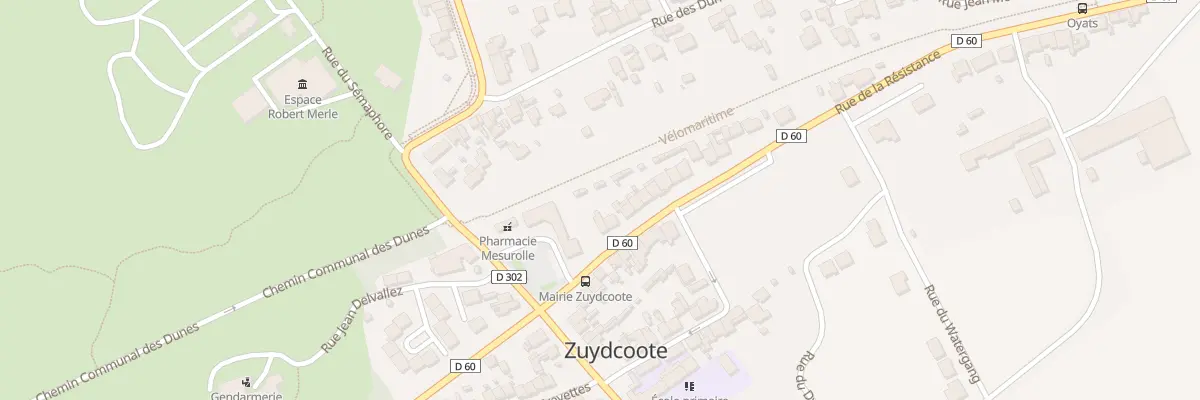 Plan du 11 Rue de la Résistance à Zuydcoote