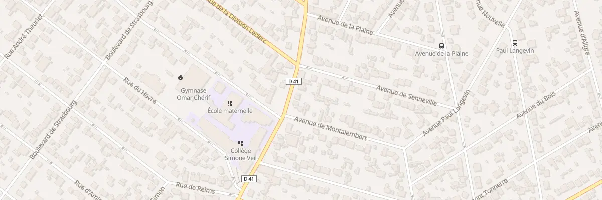 Plan du 101 Rte de Bondy à Aulnay-sous-Bois