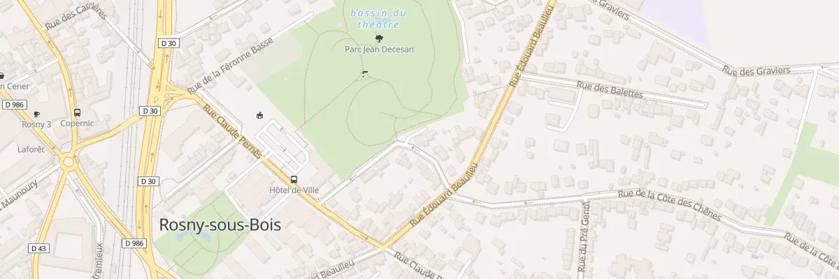 Plan du 11 Rue Emile Auxerre à Rosny-sous-Bois