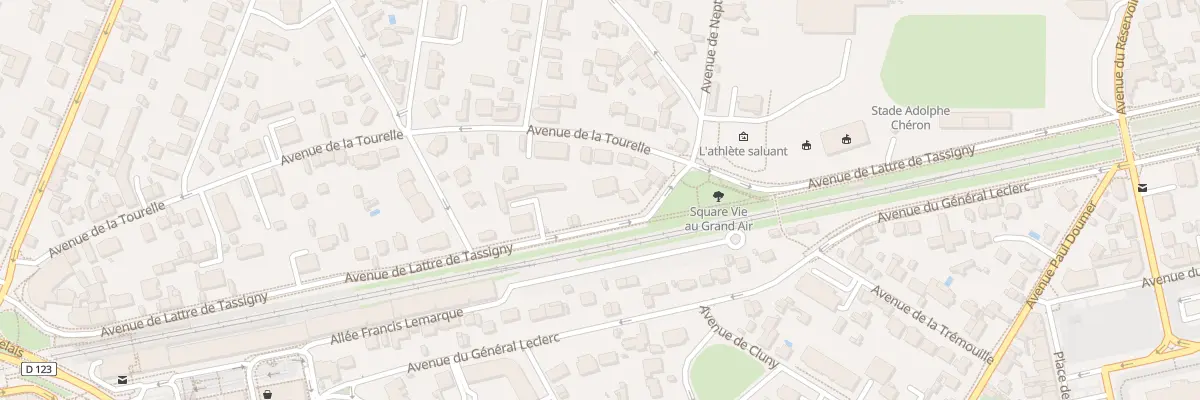Plan du 33 Av de Lattre de Tassigny à Saint-Maur-des-Fossés