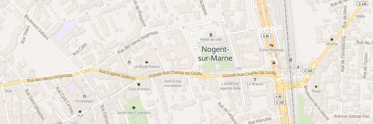 Plan du 171 Gr Rue Charles de Gaulle à Nogent-sur-Marne