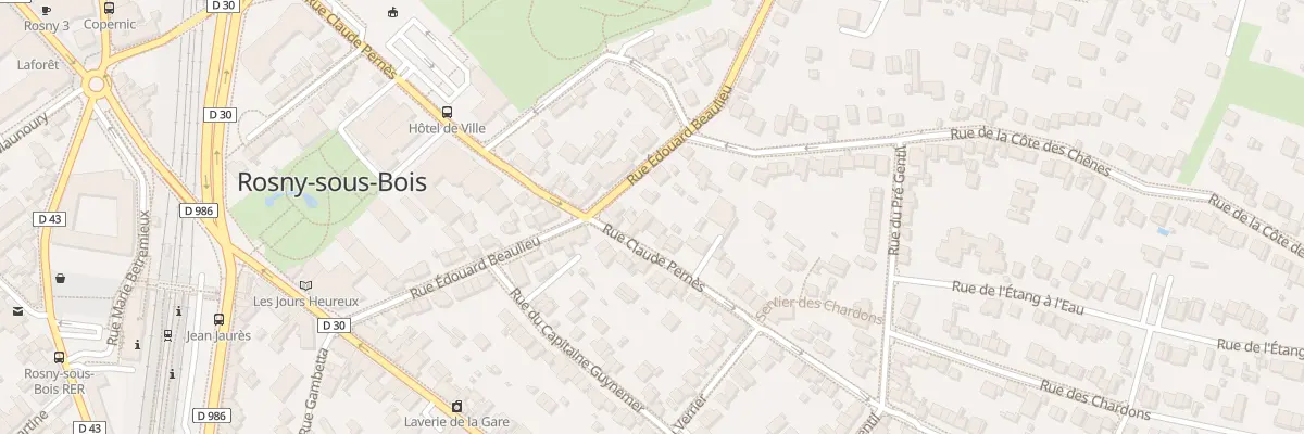 Plan du 55 Rue Claude Pernes à Rosny-sous-Bois