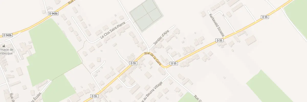 Plan du 27 Rue de la Gare à Steenbecque