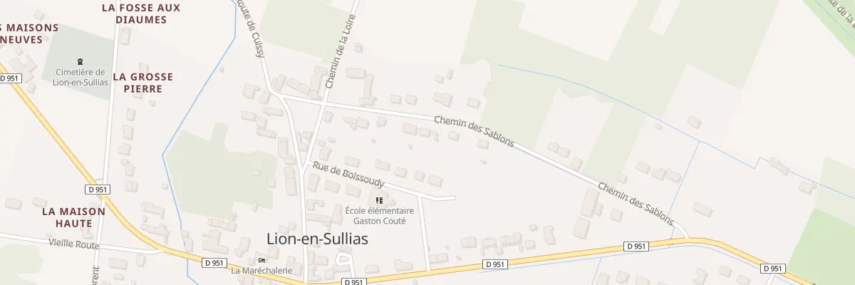 Plan du 17 Che des Sablons à Lion-en-Sullias