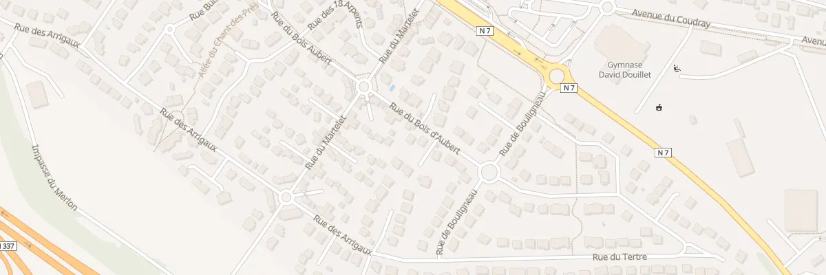 Plan du 57 Rue du Bois Aubert au Coudray-Montceaux